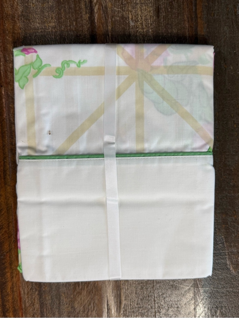 Christian Dior Wamsutta VTG Floral 200 Thread Count Percale Queen Sheet Set  NOS - Picture 6 of 7